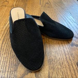 Lucky Brand Coryna Leather Mules Black